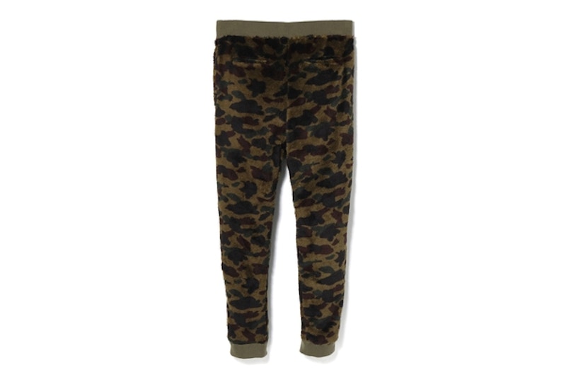 BAPE 1st Camo Boa Pants Green