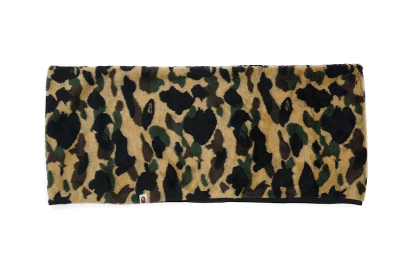 BAPE 1st Camo Boa Snood Neck Warmer (Ladies) Yellow