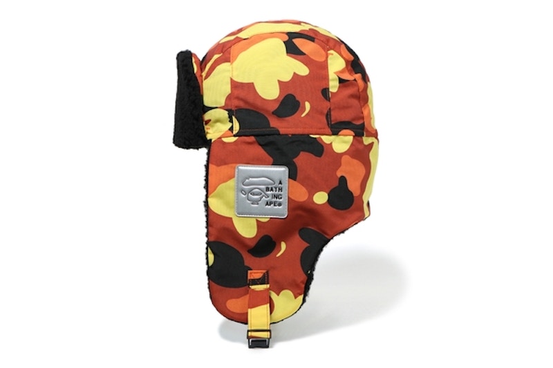 BAPE 1st Camo Boa Trooper Cap Orange