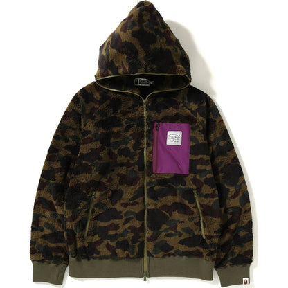 BAPE 1st Camo Boa Wide Full Zip Hoodie Green