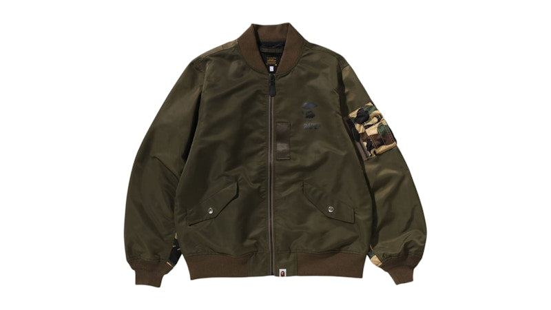 BAPE 1st Camo Bomber Jacket Olivedrab