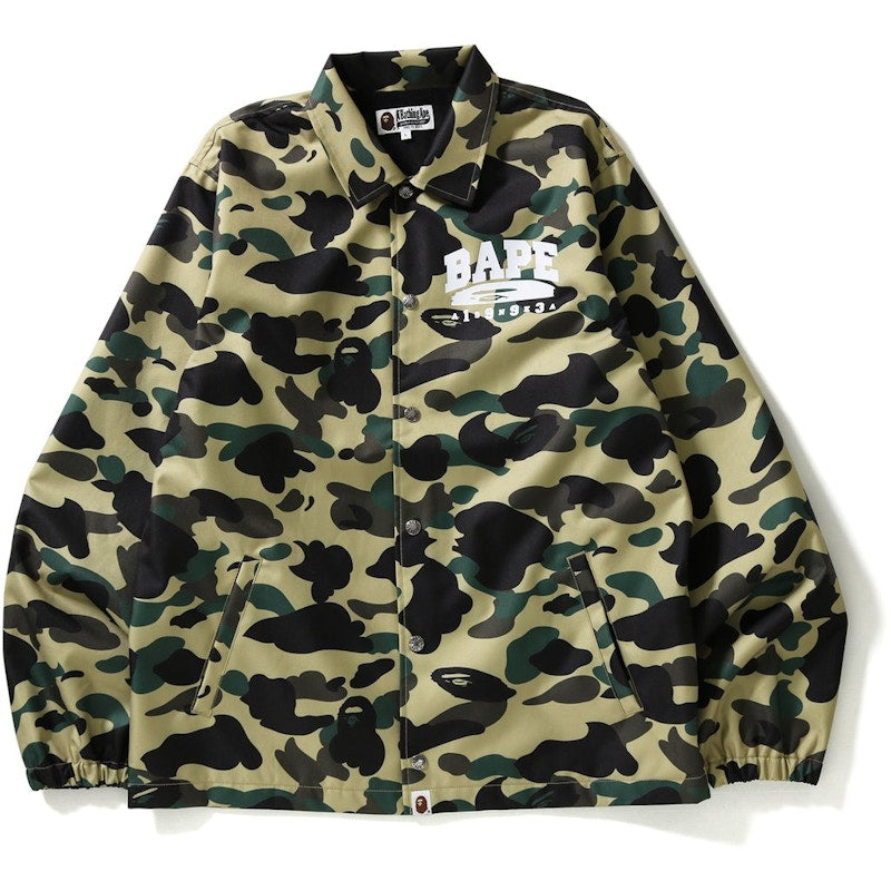 BAPE 1st Camo Coach Jacket Jacket Yellow