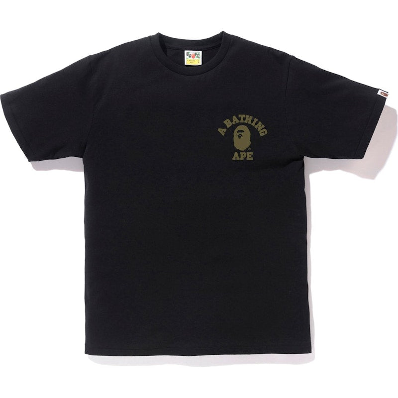 BAPE 1st Camo College ATS Tee Black/Green