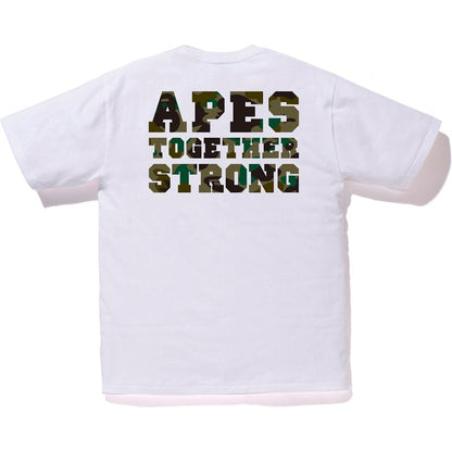 BAPE 1st Camo College ATS Tee White/Green