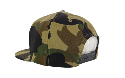 BAPE 1st Camo College Logo Snapback Green