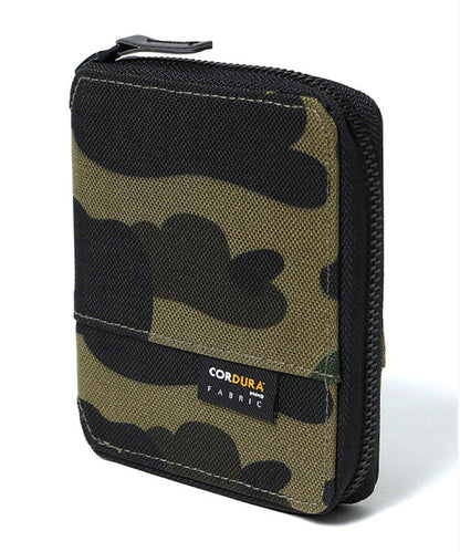 BAPE 1st Camo Cordura Medium Wallet Green