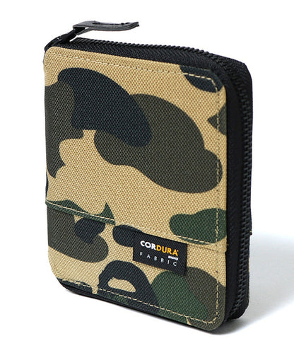 BAPE 1st Camo Cordura Medium Wallet Yellow