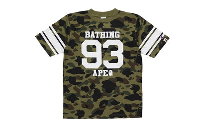 BAPE 1st Camo Cotton Football Jersey Green