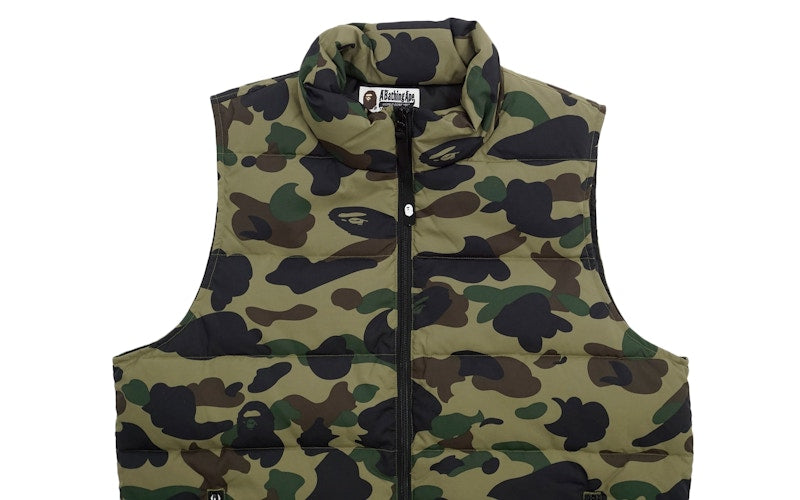BAPE 1st Camo Down Vest Green