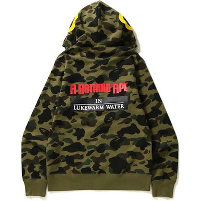 BAPE 1st Camo Fish Full Zip Hoodie Green