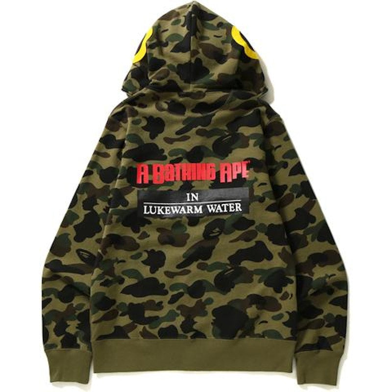 BAPE 1st Camo Fish Full Zip Hoodie Green