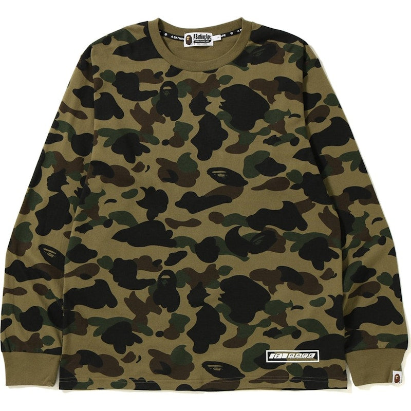 BAPE 1st Camo L/S Tee (FW18) Green