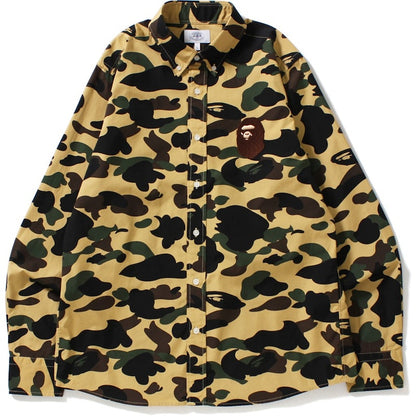 BAPE 1st Camo Large Ape Head Bd Shirt Shirt Yellow