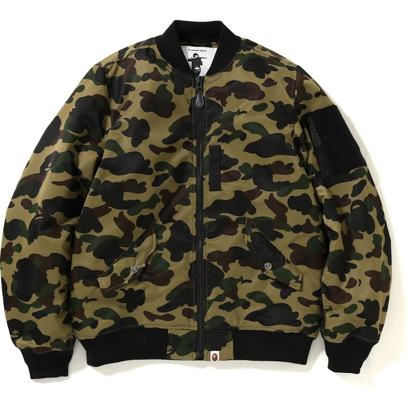BAPE 1st Camo Light Bomber Jacket Green