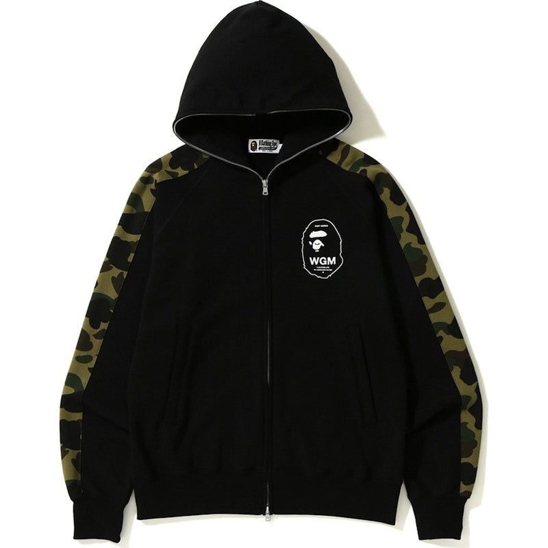 BAPE 1st Camo Line Full Zip Hoodie Black/Green