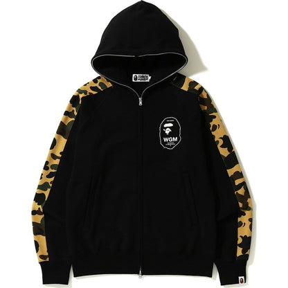 BAPE 1st Camo Line Full Zip Hoodie Black/Yellow