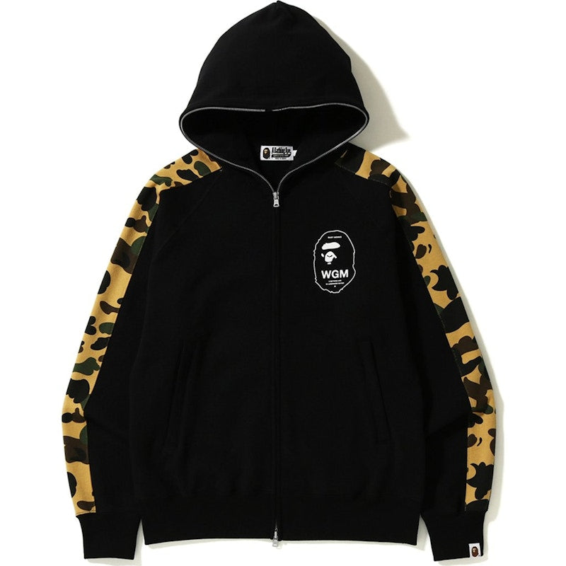 BAPE 1st Camo Line Full Zip Hoodie Black/Yellow
