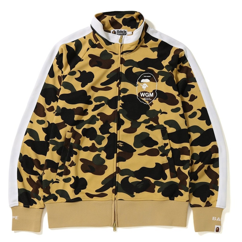 BAPE 1st Camo Line Jersey Top Yellow