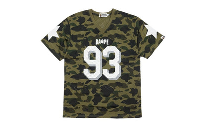 BAPE 1st Camo Mesh Football Jersey Green