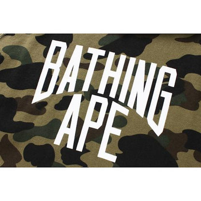 BAPE 1st Camo Nyc Logo Pullover Hoodie Green