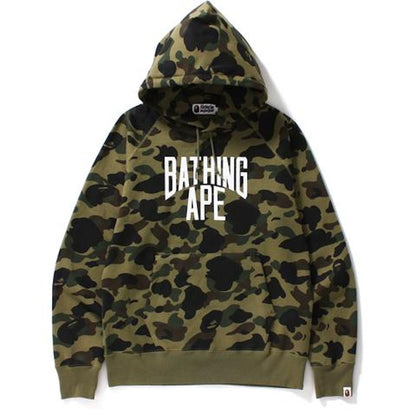 BAPE 1st Camo Nyc Logo Pullover Hoodie Green