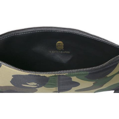 BAPE 1st Camo Padded Clutch Green