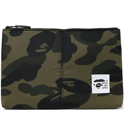 BAPE 1st Camo Padded Clutch Green