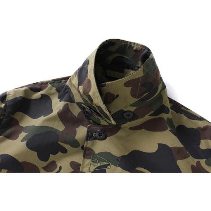 BAPE 1st Camo Rain Coat M GREEN
