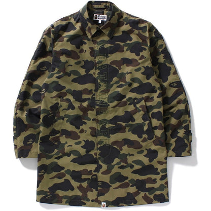 BAPE 1st Camo Rain Coat M GREEN
