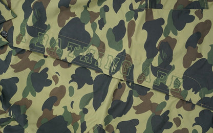 BAPE 1st Camo Rain Trench Coat Green