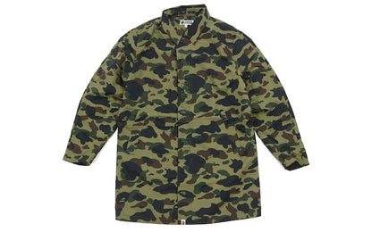 BAPE 1st Camo Rain Trench Coat Green