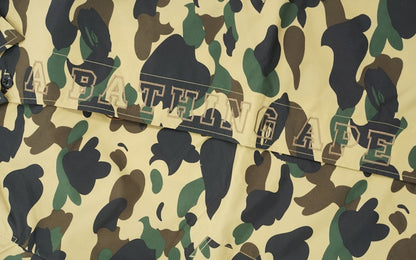 BAPE 1st Camo Rain Trench Coat Yellow
