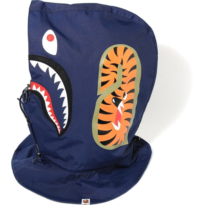 BAPE 1st Camo Shark Hoodie Mask Yellow/Navy