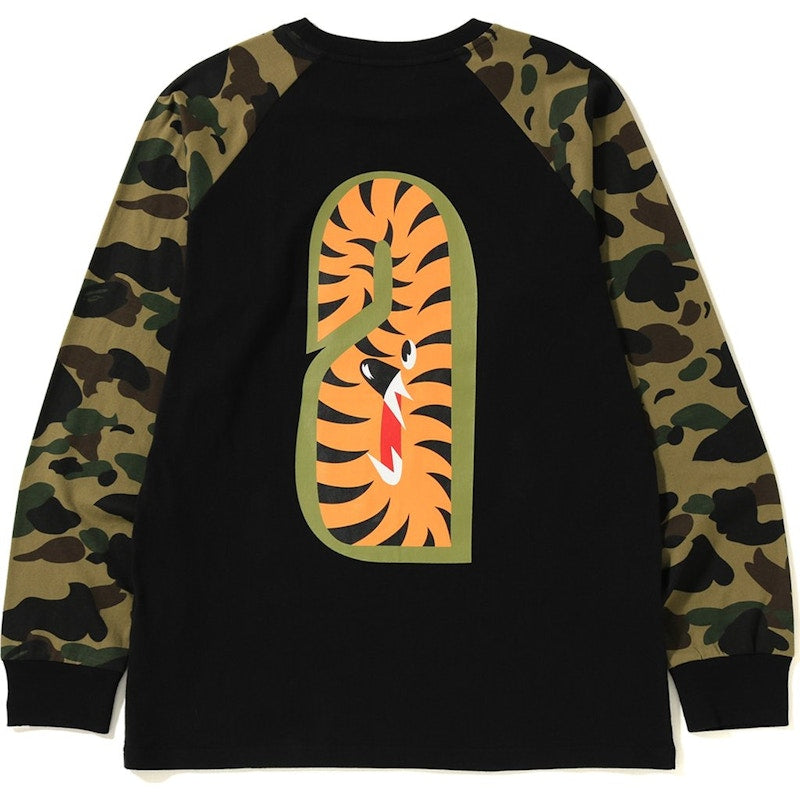 BAPE 1st Camo Shark LS Tee Black/Green