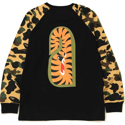 BAPE 1st Camo Shark LS Tee Black/Yellow