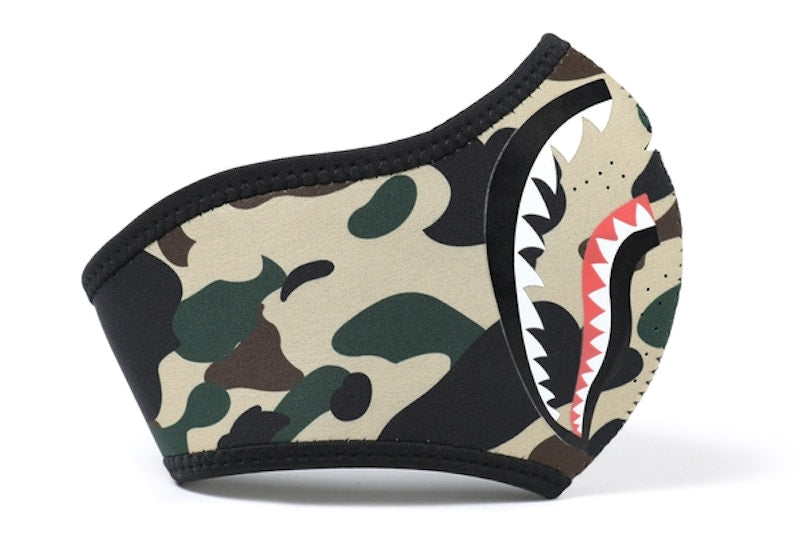 BAPE 1st Camo Shark Mask (FW18) Yellow