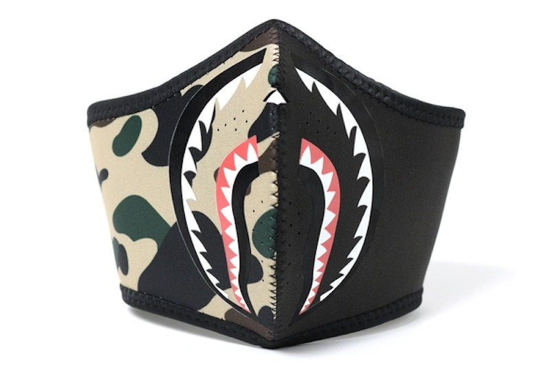 BAPE 1st Camo Shark Mask (FW18) Yellow