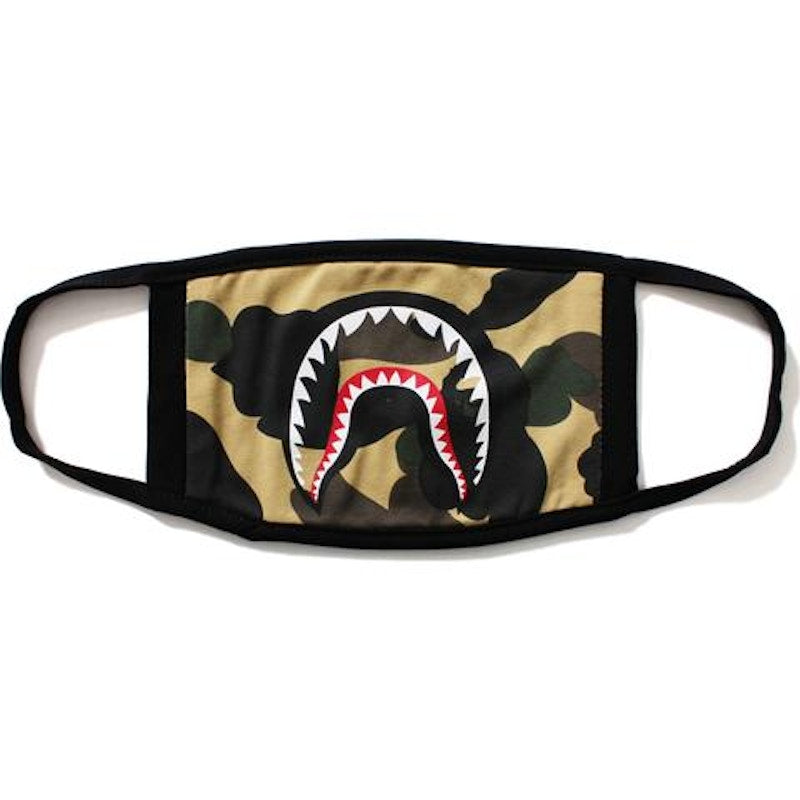 BAPE 1st Camo Shark Mask Yellow