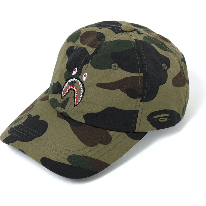 BAPE 1st Camo Shark Panel Cap Green