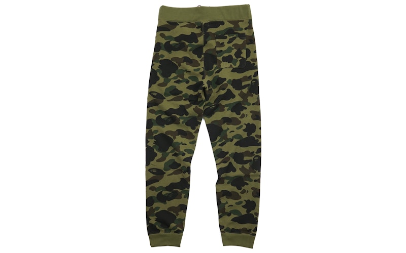 BAPE 1st Camo Shark Slim Sweatpants Green