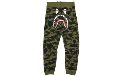BAPE 1st Camo Shark Slim Sweatpants Green