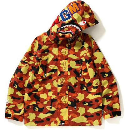 BAPE 1st Camo Shark Snowboard Jacket Jacket Orange