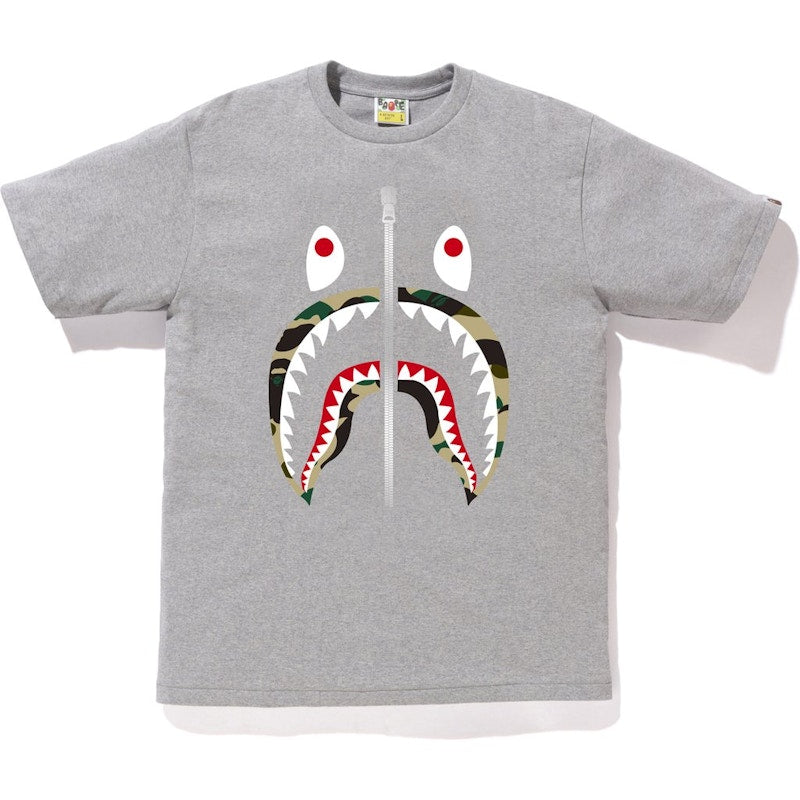 BAPE 1st Camo Shark Tee (SS18) Gray/Yellow