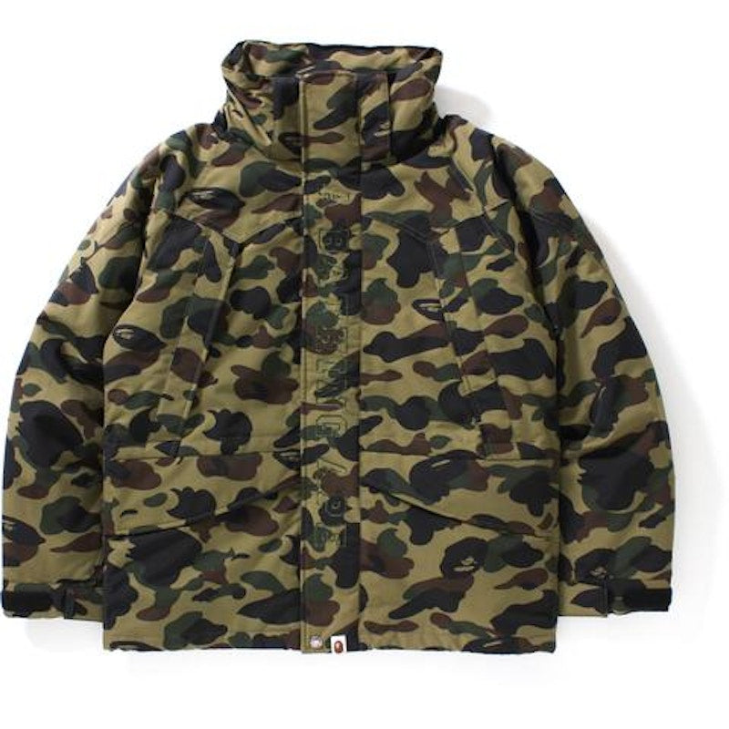 BAPE 1st Camo Snow Board Down Jacket M Green