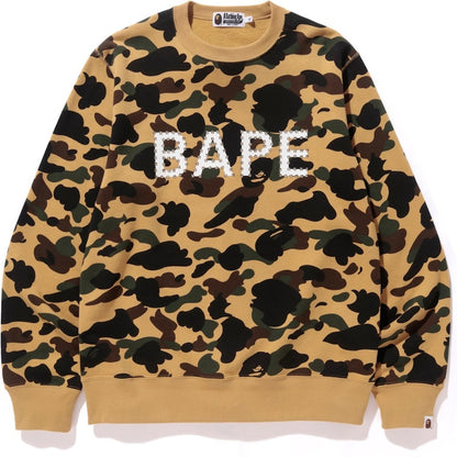 BAPE 1st Camo Studs Crewneck Crewneck Yellow