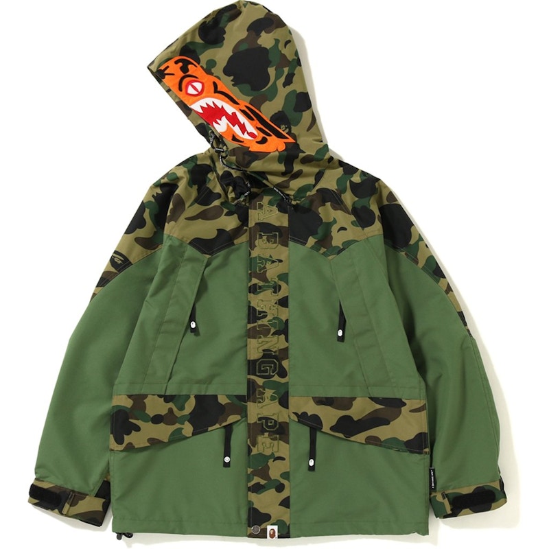 BAPE 1st Camo Tiger Snowboard Jacket Olive Drab/Green