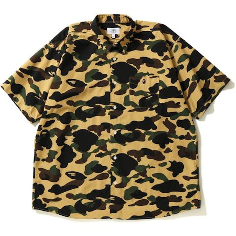 BAPE 1st Camo Wide S/S Shirt Yellow