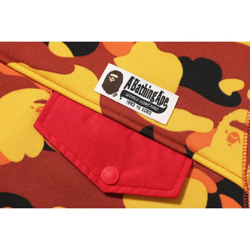 BAPE 1st Camo Wide Sweater Orange