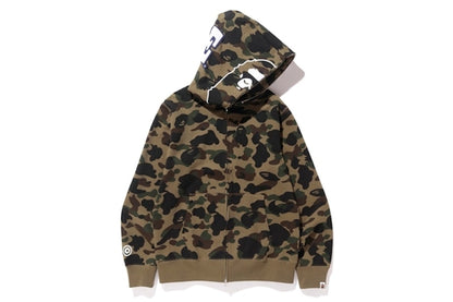 BAPE 1st Camo Ape Full Zip Hoodie Green