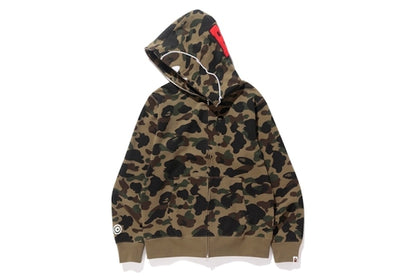 BAPE 1st Camo Ape Full Zip Hoodie Green